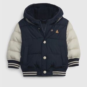 NWT GAP Baby Navy Puffer Jacket (3-6 months)